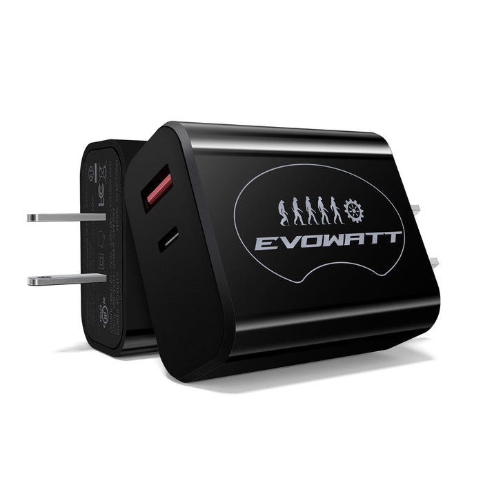 C Wall Charger 20W With Ul Certified,20W Dual Port Phone Charger Adapter Block P