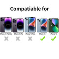 Case Iphone 13 & Iphone 14, Black Case Anti-Fingerprint Protective Bumper Matte