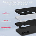 Samsung Galaxy A15 5G Case, Silicone Phone Case With 1 Screen Protector, Soft An
