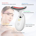& Neck Massager — Portable Facial Beauty Device with 7-Color LED Lights for Skin