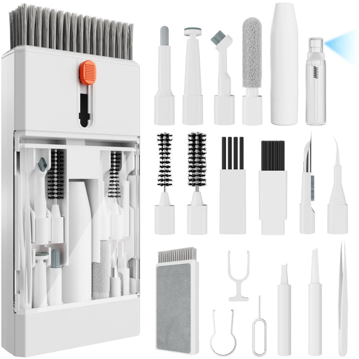 Kit Keyboard Cleaner Brush, 22-In-1 Multi-Function Laptop Cleaner Tool For Macbo