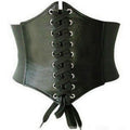 Cincher Corset Wide Band Elastic Tied Waspie Belt Leather Soft Adjustable