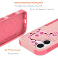 iPhone 17 Case with Screen Protector: Cute Flowers Floral Design for Girls W