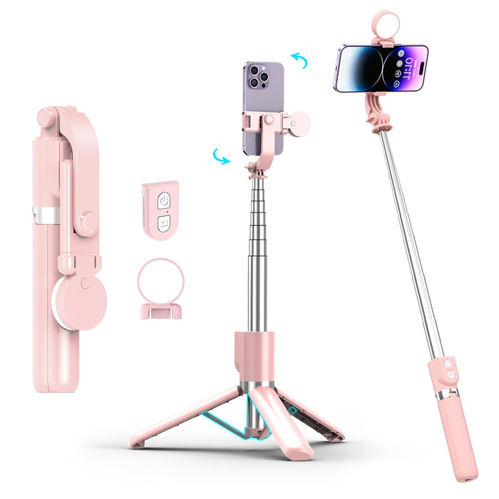 Stick with Rechargable Remote & Light (1PC), Tripod for iPhone, Cell Phone Stand