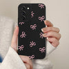 Samsung Galaxy S21 Phone Case - Cute Pink Bow Ribbon Bowknot Aesthetic Pattern Cover