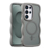 Samsung Galaxy S26 Ultra MagSafe Case for Women - Cute Curly Wave Design Magnetic Cover
