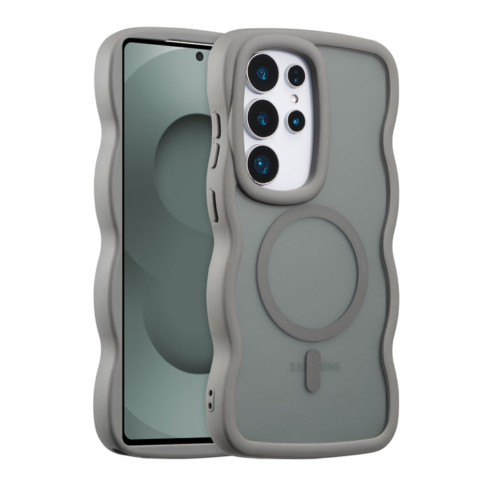 for Samsung Galaxy S26 Ultra Case, Cute Wavy Compatible with Magsafe, Curly Wave