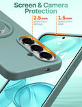 for Samsung Galaxy S26 Case Silicone, [Soft 2-Way Ring Holder Stand] [Anti-Scrat
