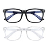 Square Blue Light Blocking Glasses - Clear Computer & Gaming Glasses for