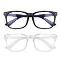Square Blue Light Blocking Glasses - Clear Computer & Gaming Glasses for
