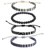 Beach Bracelet Set for Men and Women, Surfer Men Bracelet, Braided Boho Summer B