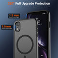 For Iphone Xr Phone Case( Magsafe)(Military Grade Drop Protection) Slim Transluc