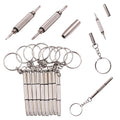 Pack Eyeglass Screwdriver Keychain Mini 3in1 Flat Phillips Hex Portable Glass