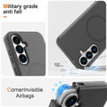 Galaxy S26 Case - Magnetic Matte Shockproof Cover, Translucent Full Body Protect