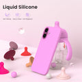 16 Case 6.1", Slim Liquid Silicone 3 Layers Full Covered Soft Gel Rubber Shockpr