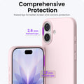 17 Case 6.3, Slim Liquid Silicone 3 Layers Full Covered Soft Gel Rubber Phone Ca