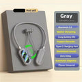 Wireless Neckband Earphones with LED BT5.3 20H Play time Water Resistant Noise C
