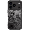 Flower Case For Iphone 17 Pro, Rose Aesthetic Black Line Art Floral Pattern Prin