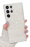 Galaxy S23 Ultra Case 5G 6.8-inch, Luxury Sparkle Glitter Translucent Clear Opal