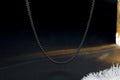 Mens Womens 2mm Stainless Steel Black Rolo Cable Chain Necklace (24 Inch)