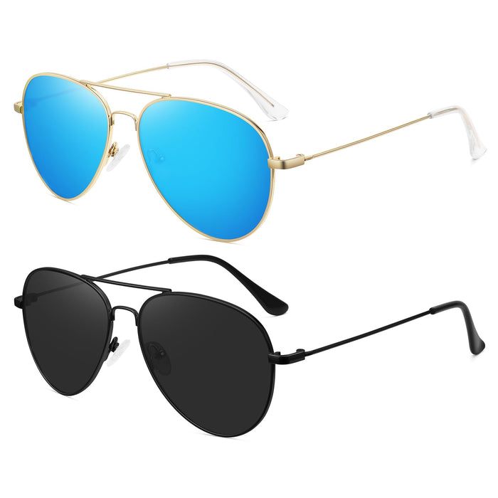 Polarized Aviator Sunglasses — UV Protection for Women & Men