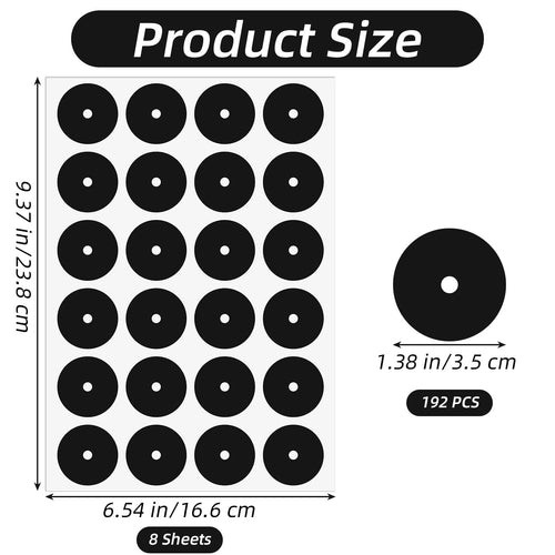 192pcs Pool Table Marker Dots, Billiard Spot Position Stickers Snooker Spot Bill