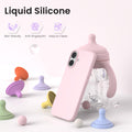 17 Case 6.3, Slim Liquid Silicone 3 Layers Full Covered Soft Gel Rubber Phone Ca