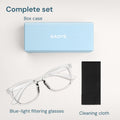 Clear Blue Light Glasses for Computer & Gaming - Anti UV Ray Lenses