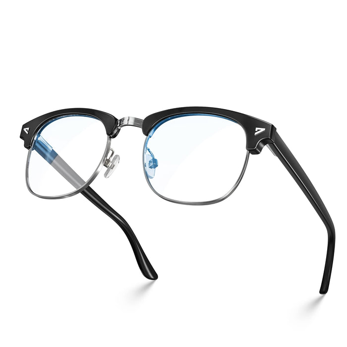 Hinge Blue Light Blocking Glasses Square with Anti Computer Glare for Gam