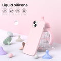 15 Plus Case 6.7", Slim Liquid Silicone 3 Layers Full Covered Soft Gel Rubber Co