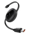 USB-C to USB-C Cable 100W Retractable - 5A Fast Charging 4-Stage Length Adjustable