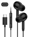 Wired USB-C Earbuds with Mic - Type-C Earphones for iPhone 17 16 15 and Samsung Galaxy