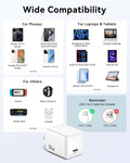 For Iphone 16/15 Charger,Pd 3.0 Pps 33W Gan Usbc Charger Block Foldable Plug Com