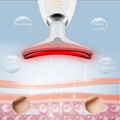& Neck Massager — Portable Facial Beauty Device with 7-Color LED Lights for Skin