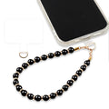 Marble Beaded Phone Wristlet Strap With Tether Tab – Hands-Free Bracelet Lanyard