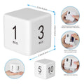 Productivity Visual Timer 1/3/5/10 Minutes Preset, Desk Portable Rotating Multi