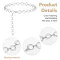 Link Silver Chain Belt for Women Silver Waist Chain Belly Link Belt Chunky