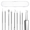 Remover Comedone Extractor Kit 5 Piece — Professional Stainless Steel Pimple & A