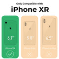 Striped Phone Case Compatible with iPhone XR, Girly Aesthetic Design Soft C