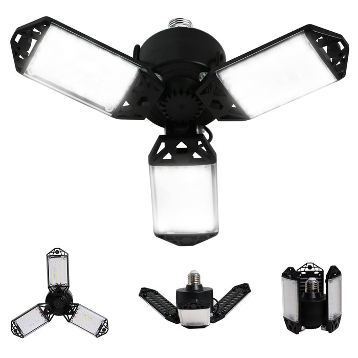 Light, 80W 8000 Lumen Ceiling Lights With 3 Adjustable Panels, 6500K Daylight Li