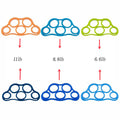 6 Pack Finger Strengthener - 3 Resistance Levels Silicone Exerciser - Hand Grip