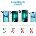 For Iphone 13 6.1-Inch, Non-Yellowing Shockproof Phone Bumper Cover, Anti-Scratc