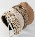 Fashion Hairbands and Hair Hoops: Non-Slip Top Knot Headbands with Leopard Print