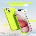 Iphone 15 Phone Case Liquid Silicone, Cute Thin Slim Soft Rubber Gel For Women M