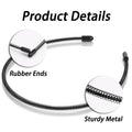 Mens Metal Headband, Unisex Black Headbands for Women, Hair Bands for Women's Ha