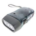 Hand Crank Flashlight — 3 LED No Battery Emergency Light, Hand Powered Torch
