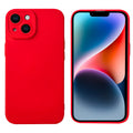 for iPhone 14 Case, Red Silicone TPU Rubber Back Cover Case Compatible for iPhon