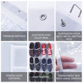 Shoe Organiser 24 Pockets — Folding Hanging Mesh Organiser with Hooks for Bedroo