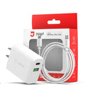 Charger For Iphone And Ipad, Usb C And Usb Dual Wall Charger Set With Type-C Lig