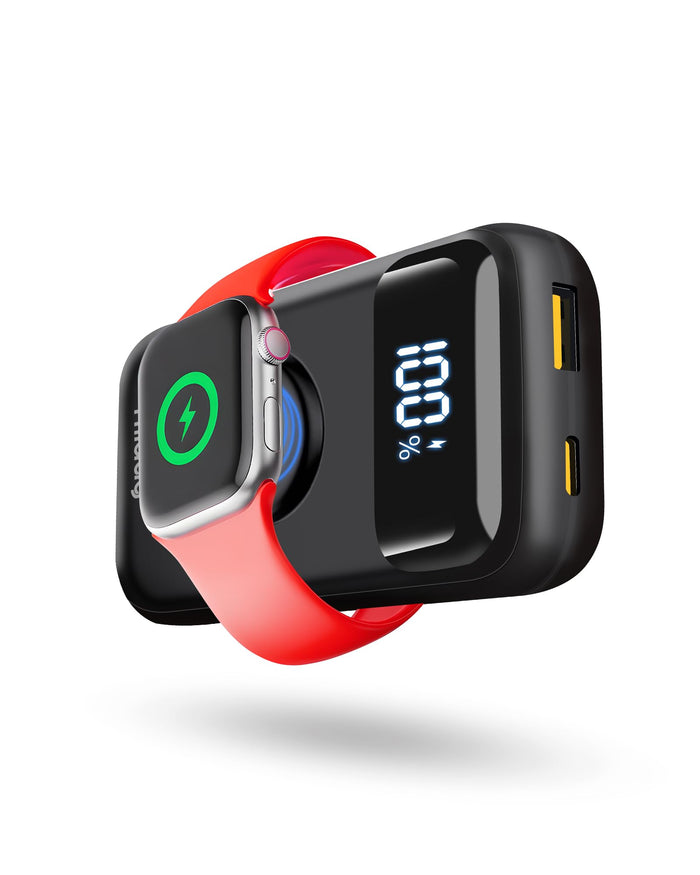 Apple Watch Charger,10000Mah Pd 22.5W Fast Charging Power Bank Has Usb C & A Por